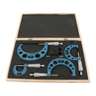 0-4"/0.0001" Outside Micrometer Set Premium Machinist Tool Precision Carbide Tip