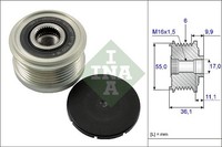 Generatorfreilauf Schaeffler INA 535 0103 10 FüR CitroËN Fiat Peugeot Iveco 911