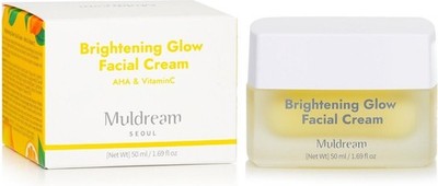 Muldream Brightening Glow Gesichtscreme (AHA &Vitamin C) 50ml ( Vegan &OVP)Korea