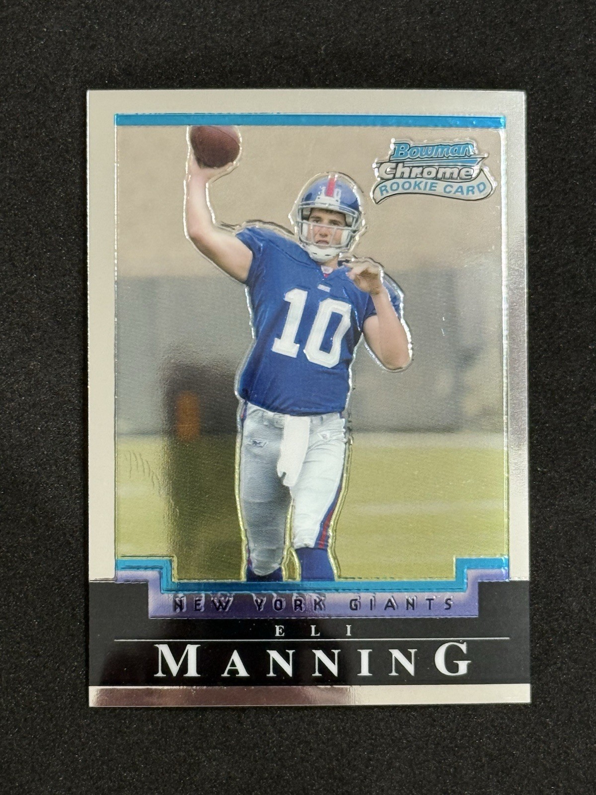 2004 Bowman Chrome - Eli Manning #225 Super Bowl Xxxix Unsigned Draft Picks (RC)