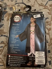 Nezuko Demon Slayer Girls Anime Costume Size Small 4-6 Halloween