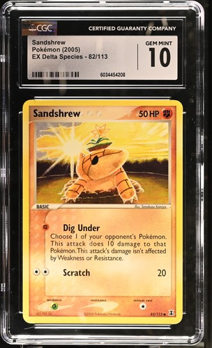 Sandshrew graded CGC 10 for sale on eBay