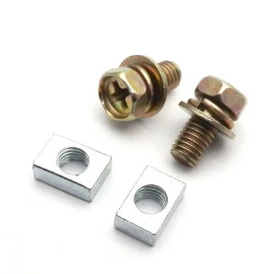 Universal Motorcycle Bike Scooter ATV Battery Terminal Nut and Bolt Kit M5x10mm - Image 1 of 4