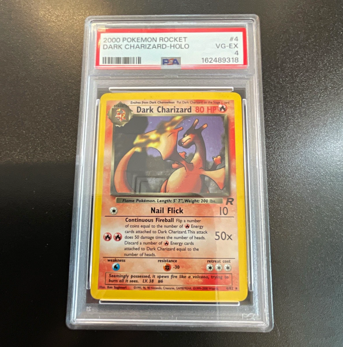 Darkness Charizard Pokémon TCG Team Rocket Individual Collectible