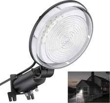 EYPINS 50W LED Barn Light with Dusk to Dawn Photocell, 6000LM 50W, White 