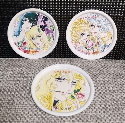 The Rose of Versailles Margaret Mini Tray Coaster Set Used 3 Pieces
