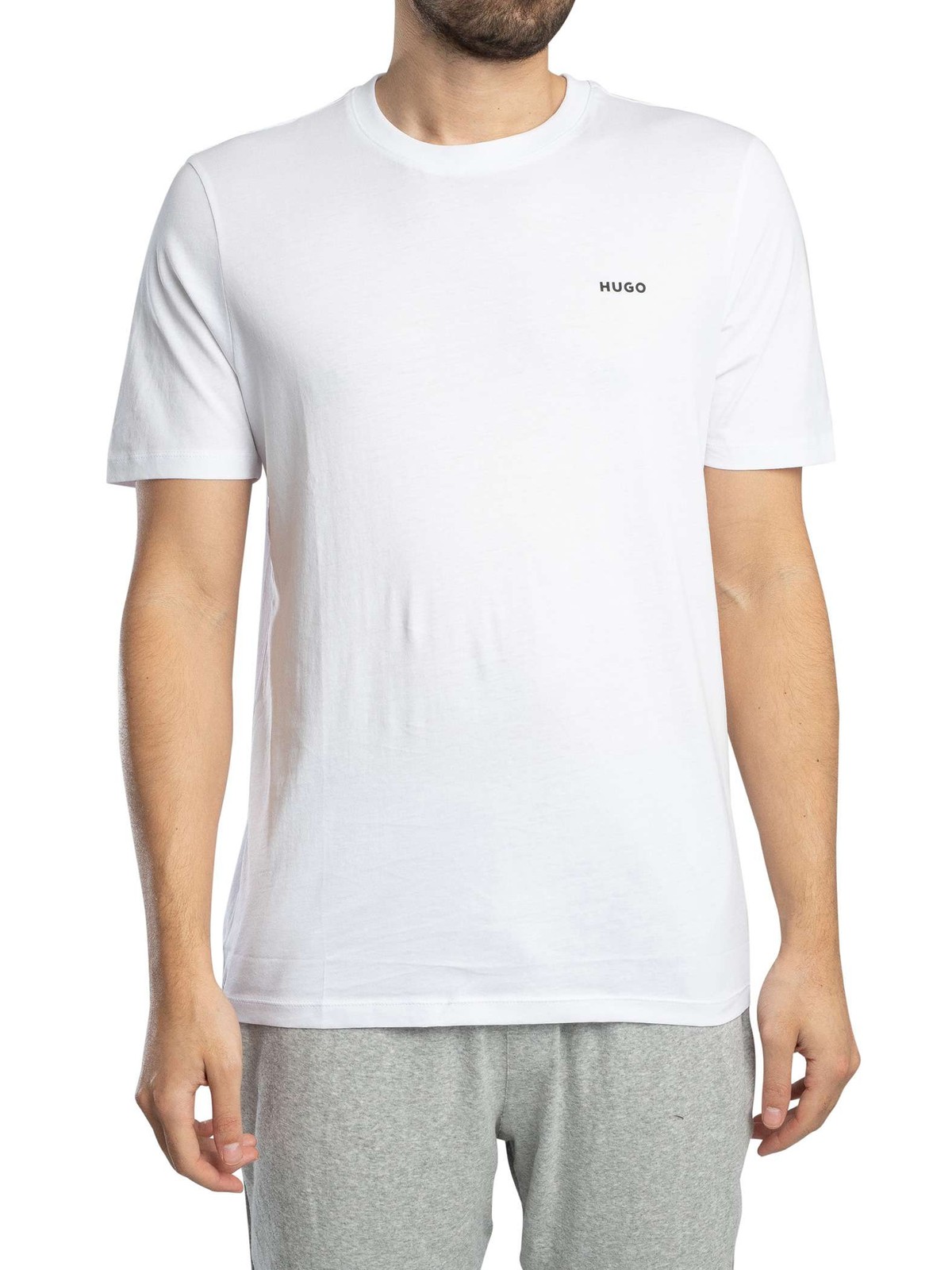 HUGO Mens Dero222 Logo T-Shirt White 9890₽