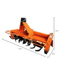 3 Point 45" Rotary Tiller Attachment Fits Cat 1 Tractor PTO Driven Work 5" Deep — photo 7