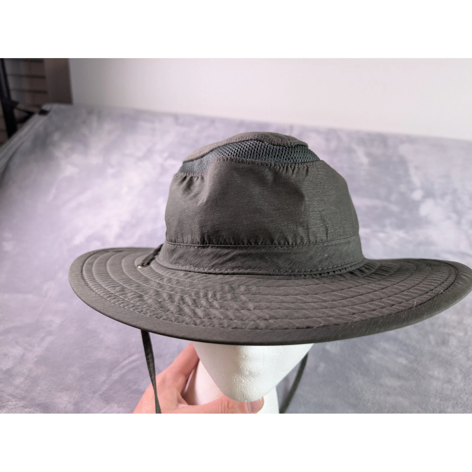 Broner Mens XL Olive Green Wide Brim Mesh Ventilated Sun Fishing Safari Hat