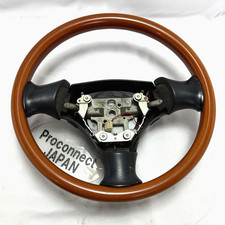 Mazda Mx-5 Miata Roadster Nb8c Nardi Wood Leather Steering Wheel Cracked Mazda Mx-5 Miata Roadster Nb8c Nardi Wood Leather Steering Wheel Cracked