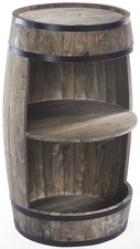 Weinregal Holzfass Spirituosenschrank Anrichte Hausbar Vintage Barregal schwarz
