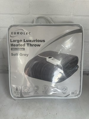 EUROLEC Heizdecke Heizdecke weich grau 160x120 Neu