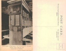 Vintage Postcard - Hereford Cathedral Book-press and Catalogue Frame UNPOSTED