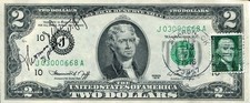 Tip O'Neill Speaker of the House Massachusetts Represen Signed Autograph $2 Bill