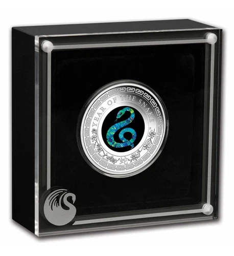 2025 Australia Opal Series Lunar Year of the SNAKE 1 oz Silver Proof BOX COA NEW