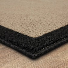 2'6"x3'10" Washable Madison Border Accent Rug Gray - Threshold: Indoor
