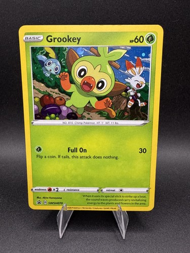 Grookey SWSH070 Black Star Promos Cosmos Holo LP