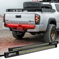  Redline Parlux Triple Row LED Tailgate Light Bar for Tacoma Red Turn