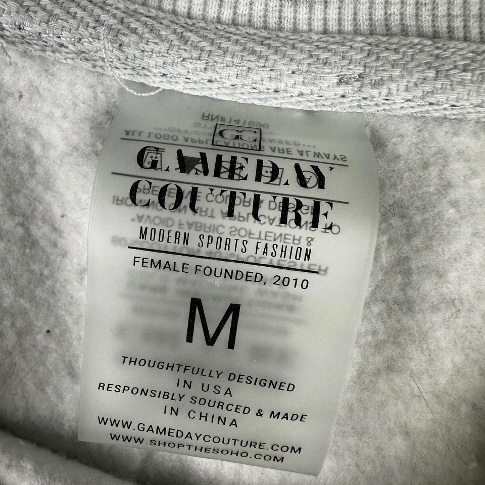 Alabama Crimson Tide Sweater Womens Medium Gray NCAA Football Pullover Crewneck - Image 2 of 4