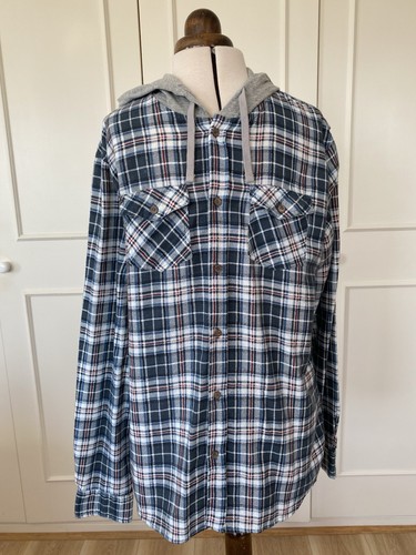 New Look Shirt with hood size large 27”