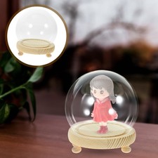  Kleine Glaskuppel Display Cloche Glasvitrine Glaskuppelabdeckung
