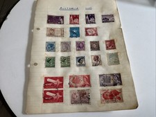Old VIntage Early Unsorted AUSTRALIA Postage Stamps USED Lot D