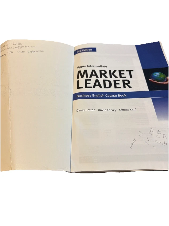 Market Leader Upper Intermediate Course Book w/Sealed DVD Some Marks/Damage - Image 3 of 4