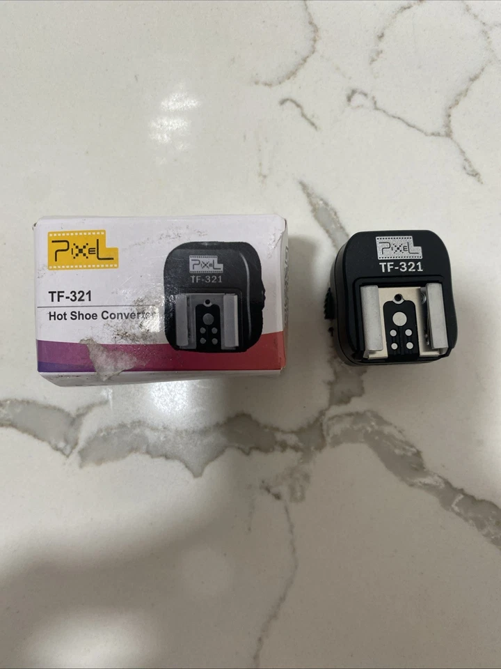 Pixel TF-321 Flash Hot Shoe Adapter for Canon E-TTL & PC Sync Studio Lighting - Image 2 of 4