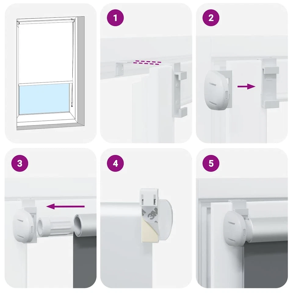 vidaXL Tenda Oscurante a Rullo 60 x 120 cm Beige - Immagine 3 di 4