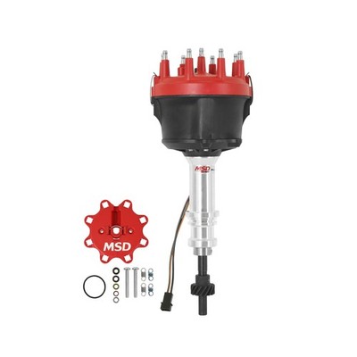8582 MSD Billet Distributor - Ford - Small Block - Iron Gear