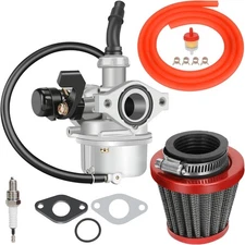 YOXUFA PZ19 Carburetor 19 mm Carb Kit Compatible with TaoTao 110cc 125cc red 