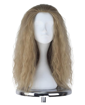 Long Curly Fluffy Dirty Blonde Hair Wig for Halloween Costume Cosplay Hair Wig