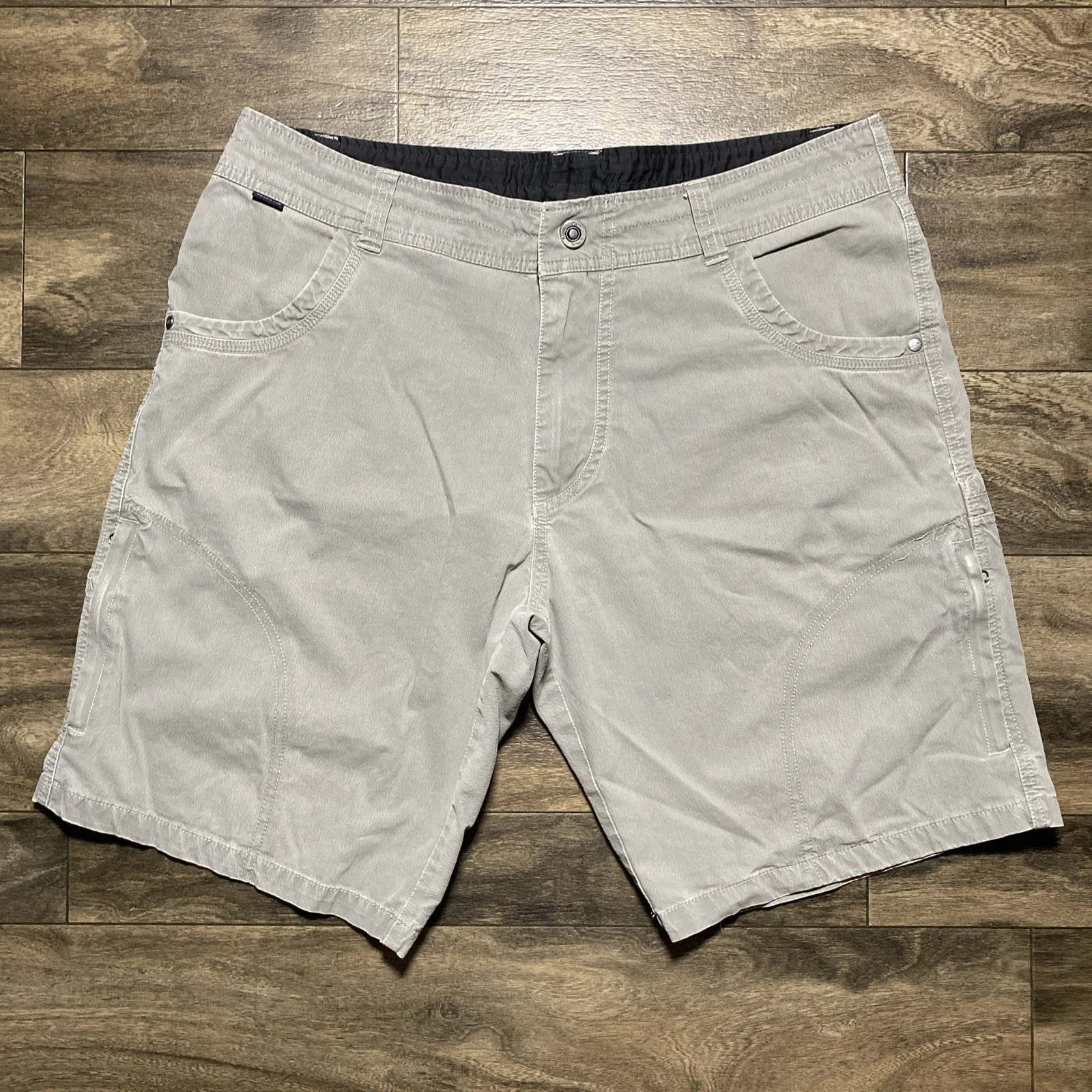 Kuhl Ramblr Cargo Shorts Men's 36 Brown Patina Dye Hiking Gorpcore EUC