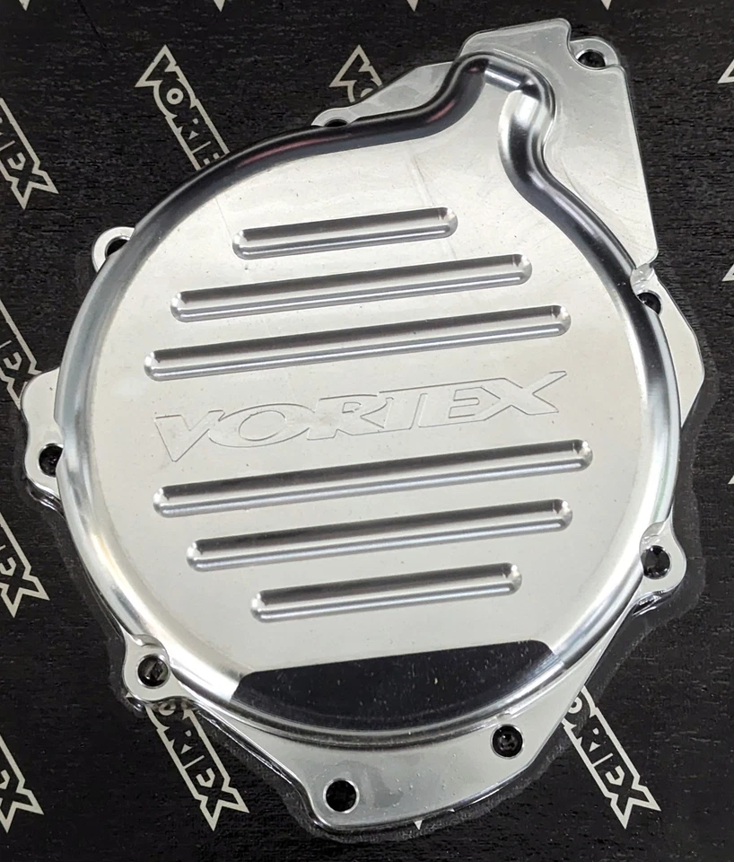 Cubierta magnética/estator plateada - funda grande izquierda del motor Vortex CS504S Foto 2 de 2