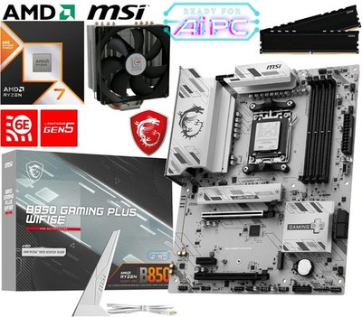 PC Aufrüstkit Bundle AMD Ryzen 7 9800X3D bis 64GB DDR5 mit MSI B850 Gaming Wifi