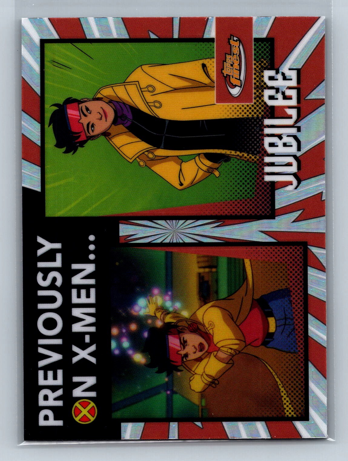 2025 Topps Finest X-Men 97 Jubilee Previously On