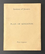 Antique 1920's 'Plan of Kingston' fold-out MAP booklet Institute of Jamaica