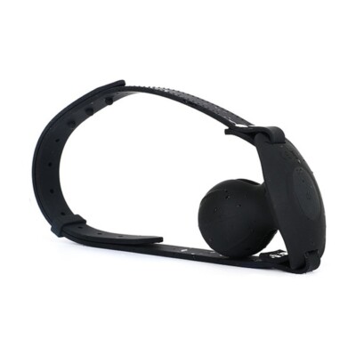 Bâillon Boule Electro Shock Ball 5x5cm - Fétish, Silicone Noir, Recharge USB