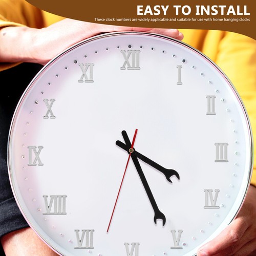 Set of 2 Digital Card Clock Numbers Accessories Bell Numeral for - Zdjęcie 5 z 12