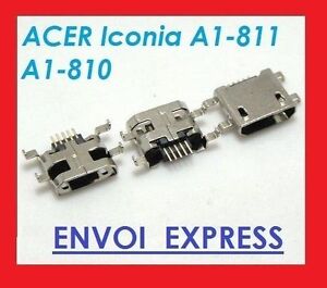 Micro USB Charging Port Charger Connector For Acer ICONIA A1-810 replacement
