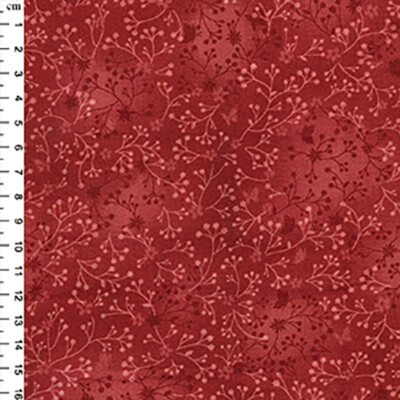 Baumwoll Mischstoff - Rosenrot Blumen Schmetterling - Bastelstoff Stoff Meterware