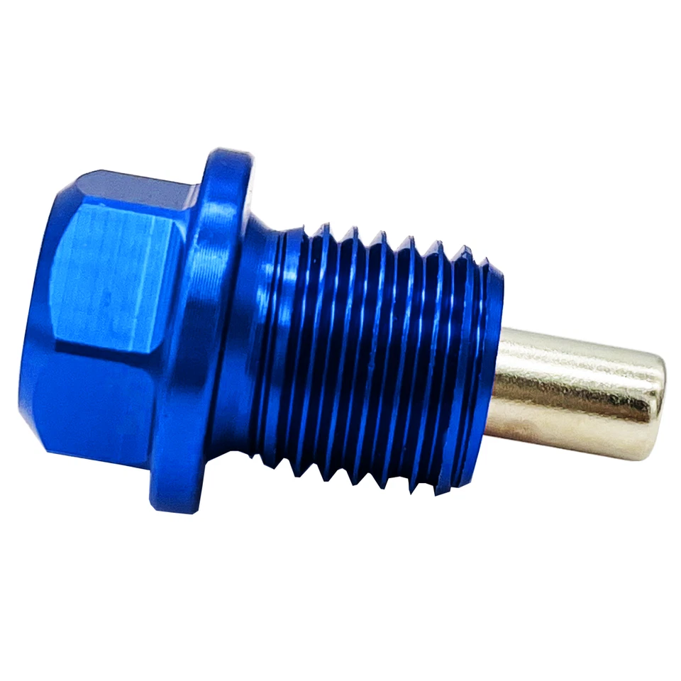 Tapón de drenaje de aceite magnético azul M14 x 1,5 HONDA ACURA MITSUBISHI - ENVÍO RÁPIDO A EE. UU. Foto 3 de 4