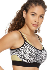 New Natori 752201 Gravity Contour Underwire Sports Bra 30B Wild Savannah Print