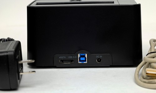 Icy Dock USB 3 Black USB Type B and eSATA To SATA 6G Hard Drive Docking Station - Picture 2 of 3