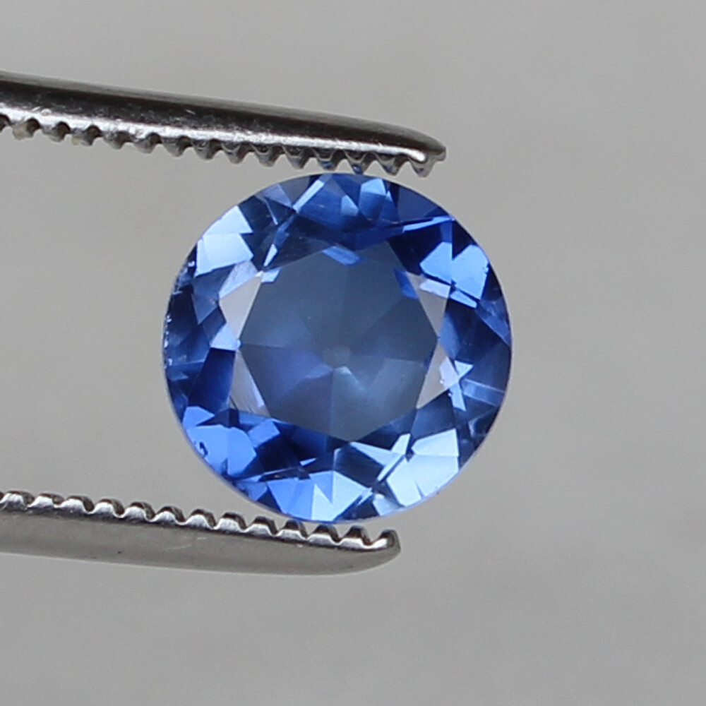 Natural Sapphire Ceylon Cornflower 4.45 Ct Round Cut Certified Loose Gemstone Popularne tanie