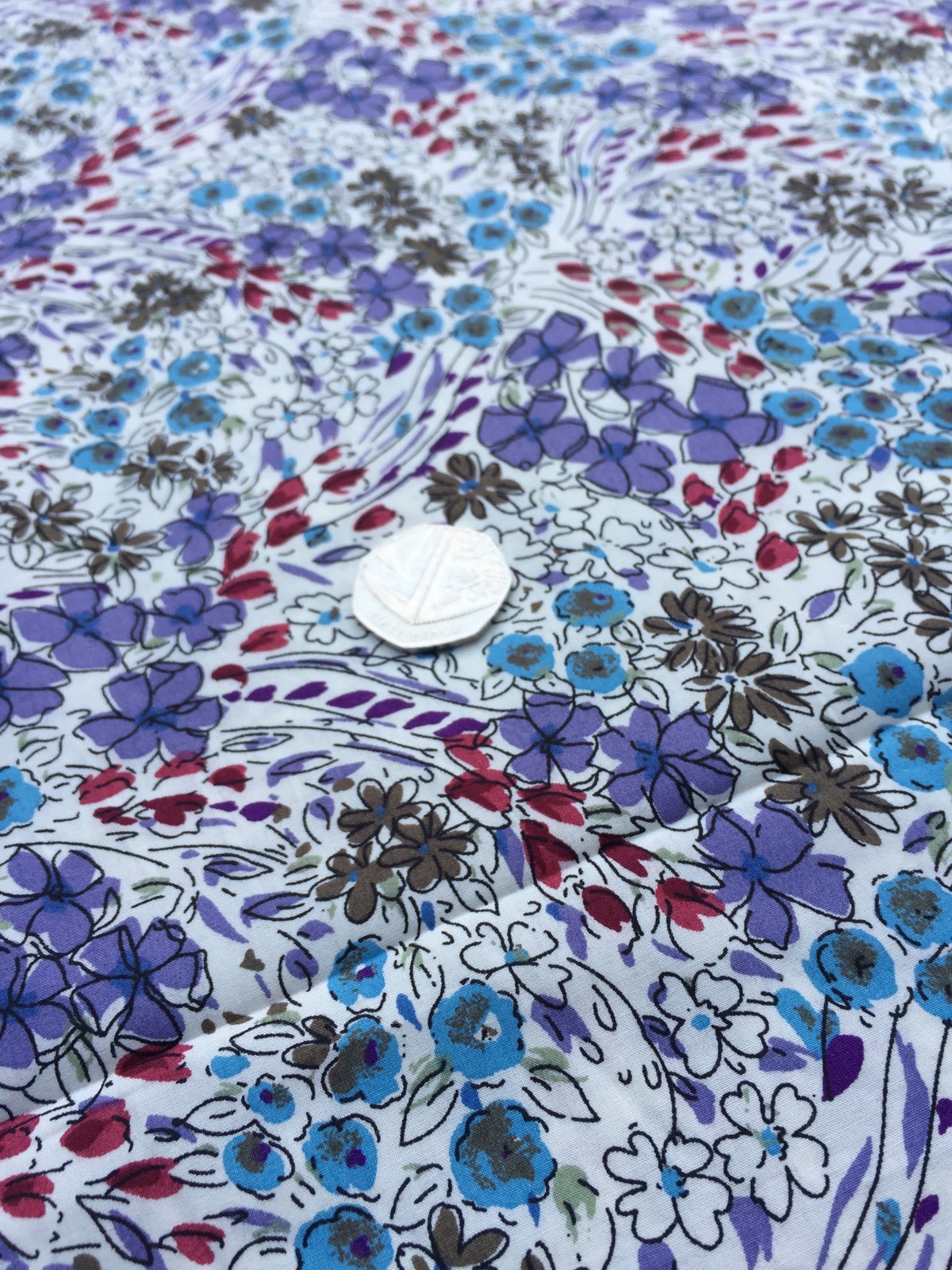 John Lewis cotton 100, 'June Buds', (per metre) dress fabric, sewing