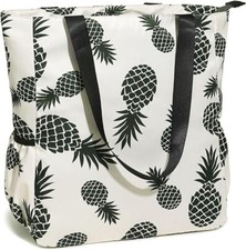 Large Beach Tote Bag with Zipper Waterproof