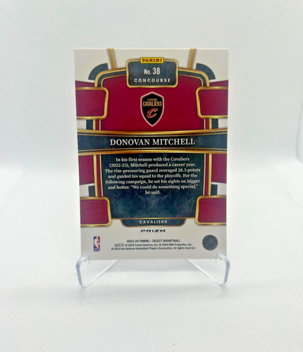 Donovan Mitchell - 2023-24 Select Blue Prizm #38 - Cleveland Cavaliers - Foto 2 di 2