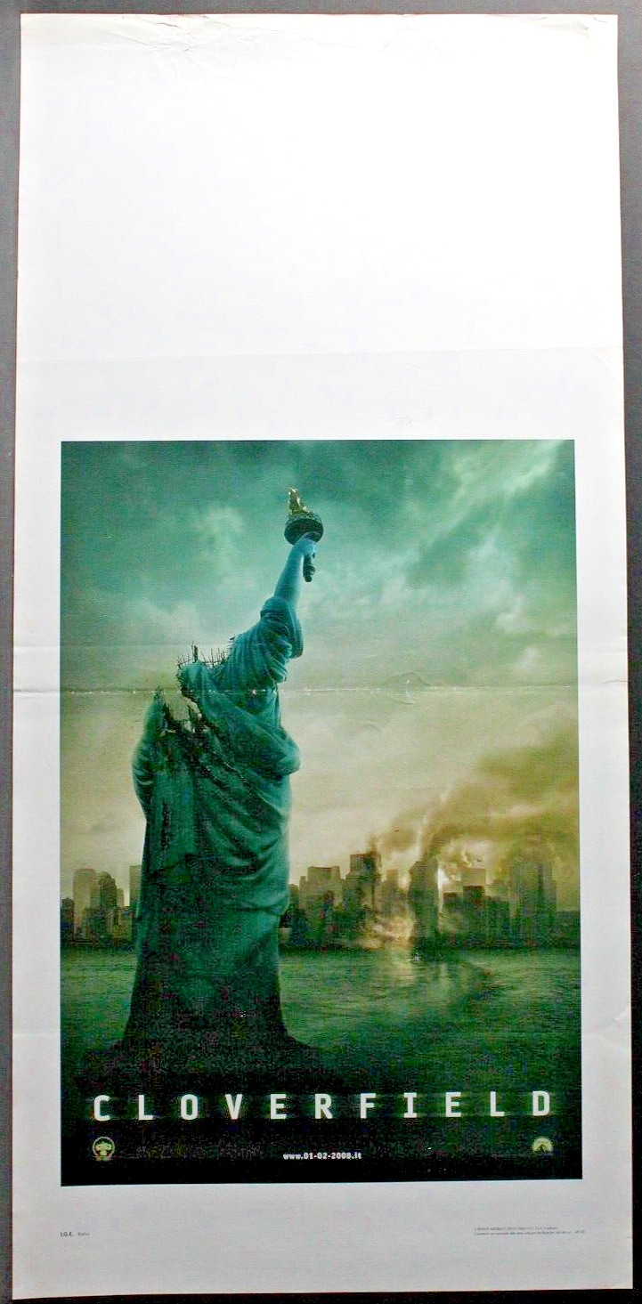 Locandina originale film Cloverfield (2008) - Regia di Matt Reeves