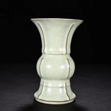 6.8 '' China ancient Song dynasty Guan Kiln Emergence of halberd bottle